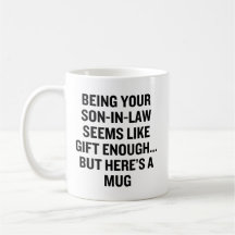 Schwiegersohn zu sein scheint Geschenk genug zu se