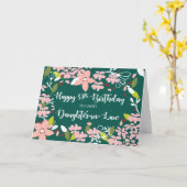 Schwiegertochter 39. Geburtstag Grüne Blume Karte (Gelbe Blume)