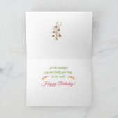 Schwiegertochter Blume Religiöse Geburt Karte (Innenseite)