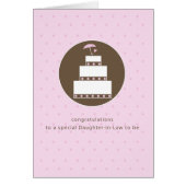 Schwiegertochter, Brautparty Cake Gratulation (Vorne)