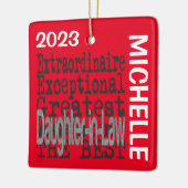 Schwiegertochter CUSTOM Keramikornament (Links)