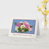 Schwiegertochter, Geburtstag, Blumen, Rose Karte (Gelbe Blume)