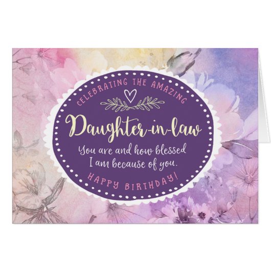 Schwiegertochter-Geburtstag, Sie feiernd (Vorderseite (Horizontal))