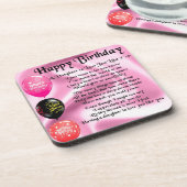 Schwiegertochter-Gedicht - alles Gute zum Untersetzer (Linke Seite)