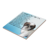 Schwiegertochter-Gedicht - Shih--Tzuentwurf Fliese (Seite)