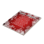 Schwiegertochter-Gedicht - Weihnachtsentwurf Fliese (Seite)