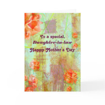 Schwiegertochter / Glücklicher Muttertag - Blume