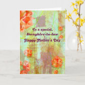 Schwiegertochter / Glücklicher Muttertag - Blume Karte (Gelbe Blume)