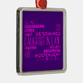 Schwiegertochter-Hochzeiten u. Geburtstage: Silbernes Ornament (Rechts)