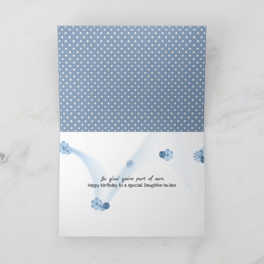 Schwiegertochter Karte (Innenseite)