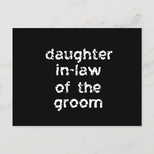 Schwiegertochter Postkarte (Vorderseite)
