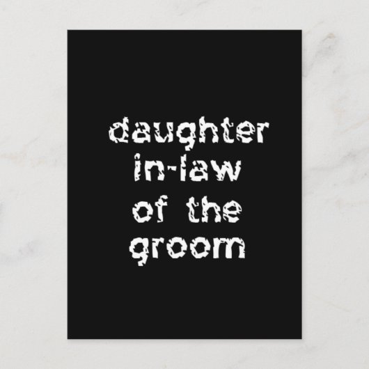 Schwiegertochter Postkarte (Vorderseite)
