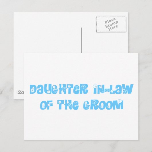 Schwiegertochter Postkarte (Vorne/Hinten)