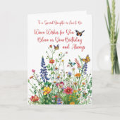 Schwiegertochter wird Liebe am Geburtstag Karte (Vorderseite)