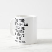 Schwiegertochter zu sein scheint Geschenk genug Kaffeetasse (Vorderseite Links)