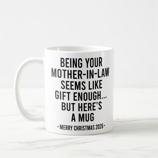 Schwiegertochter zu sein scheint Geschenk genug Kaffeetasse (Links)