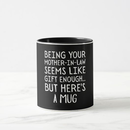 Schwiegertochter zu sein scheint Geschenk genug Tasse (Zentrum)