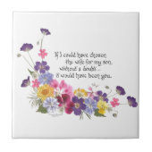 Schwiegertochtergeschenk Fliese (Vorderseite)