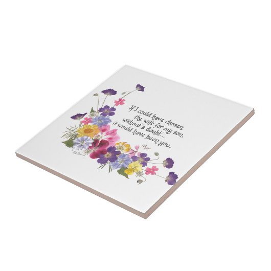 Schwiegertochtergeschenk Fliese (Seite)