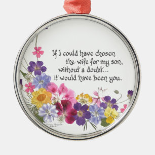 Schwiegertochtergeschenk Ornament Aus Metall