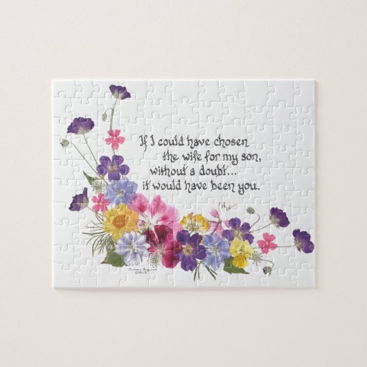 Schwiegertochtergeschenk Puzzle (Horizontal)