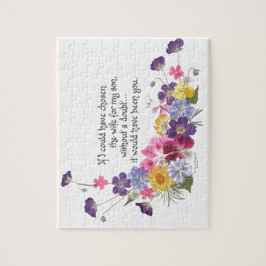 Schwiegertochtergeschenk Puzzle (Vertikal)