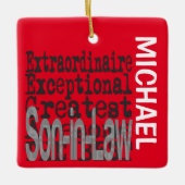 Schwiegerübner CUSTOM Keramik Ornament (Vorderseite)