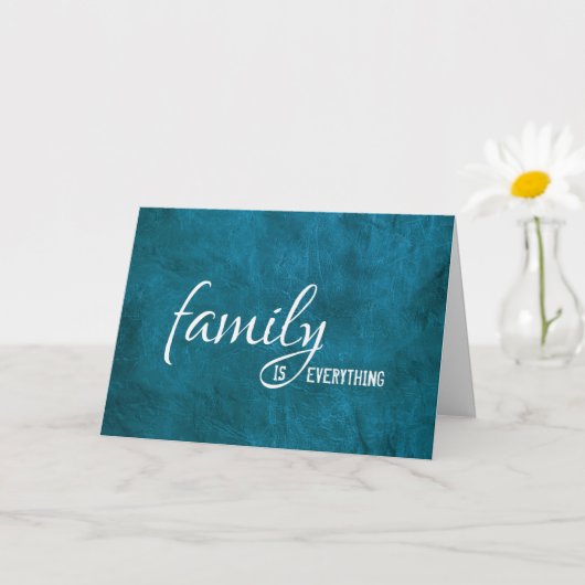 Schwiegervater Aquamarines Leder am Geburtstag Karte (Kleine Pflanze)