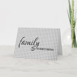 Schwiegervater Birthday Gray Gingham Karte