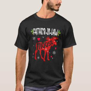Schwiegervater Elche Herzweihnachtsfamilie T-Shirt