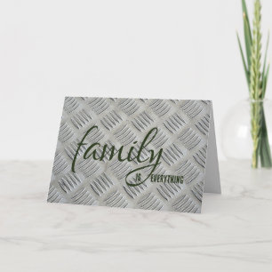 Schwiegervater Geburtstag Gray Metal Design Karte