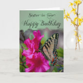 Schwiegervater / Glücklicher Geburtstag - Schmette Karte (Gelbe Blume)