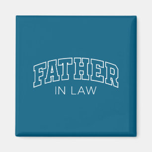 Schwiegervater lustige athletische Schrift Vater Magnet