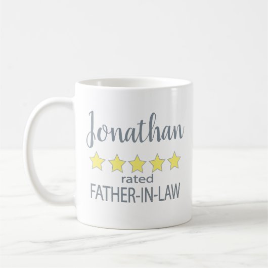Schwiegervater mit 5 Sternen Kaffeetasse (Links)