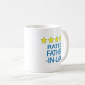 Schwiegervater mit fünf Sternen Kaffeetasse (VorderseiteRechts)