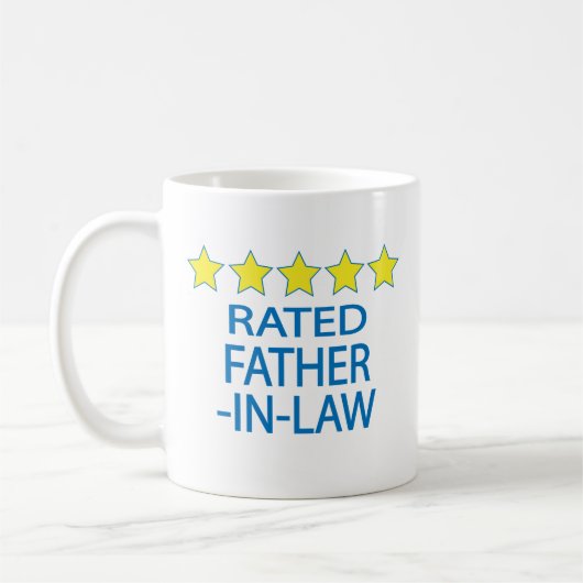 Schwiegervater mit fünf Sternen Kaffeetasse (Links)