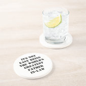 Schwiegervater Sandstein Untersetzer (Seite)