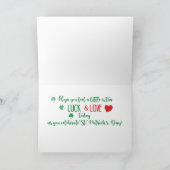 Schwiegervater St. Patrick’s Day Kitten w/Daisies Karte (Innenseite)