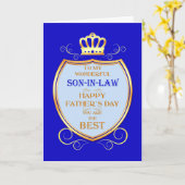 Schwiegervater Tag mit Schild Karte (Gelbe Blume)