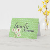 Schwiegervätertagen auf Polka Dots Karte (Gelbe Blume)