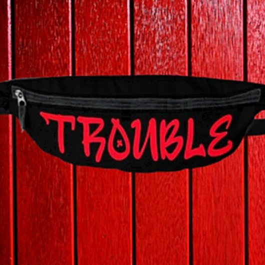 SCHWIERIG | Red Graffiti Fanny Pack Bauchtasche