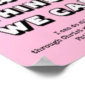 SCHWIERIGE DINGE, DIE WIR Mädels Motivierend Chris Poster (Ecke)