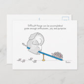 SCHWIERIGE DINGE POSTKARTE (Vorne/Hinten)