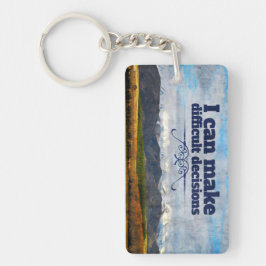 "Schwierige Entscheidungen" Motivation Affirmation Schlüsselanhänger