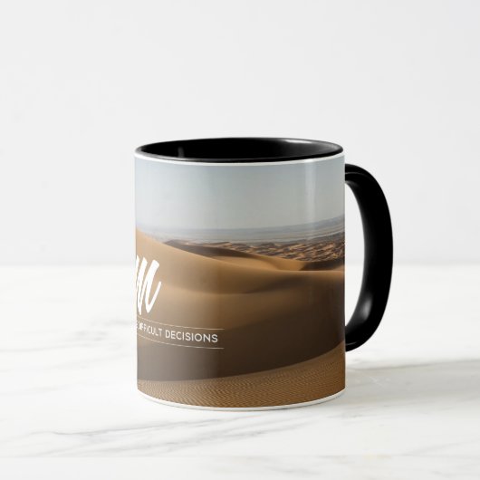 schwierige Entscheidungen treffen Tasse (VorderseiteRechts)