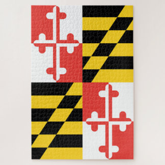 Schwierige Maryland-Flagge Puzzle
