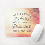 Schwierige Straße führen zu schöne Bestimmungsorte Mousepad (Mit Mouse)