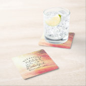 Schwierige Straße führt zu schönen Reisezielen Rechteckiger Pappuntersetzer (Vor Ort)