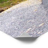 Schwierige Straßen führen oft zu einem schönen Zie Poster (Ecke)