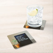 Schwierige Straßen führen zu schönen Destinationen Rechteckiger Pappuntersetzer (Vor Ort)